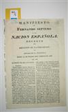 (BUENOS AIRES--1803.) Group of 5 Buenos Aires imprints.